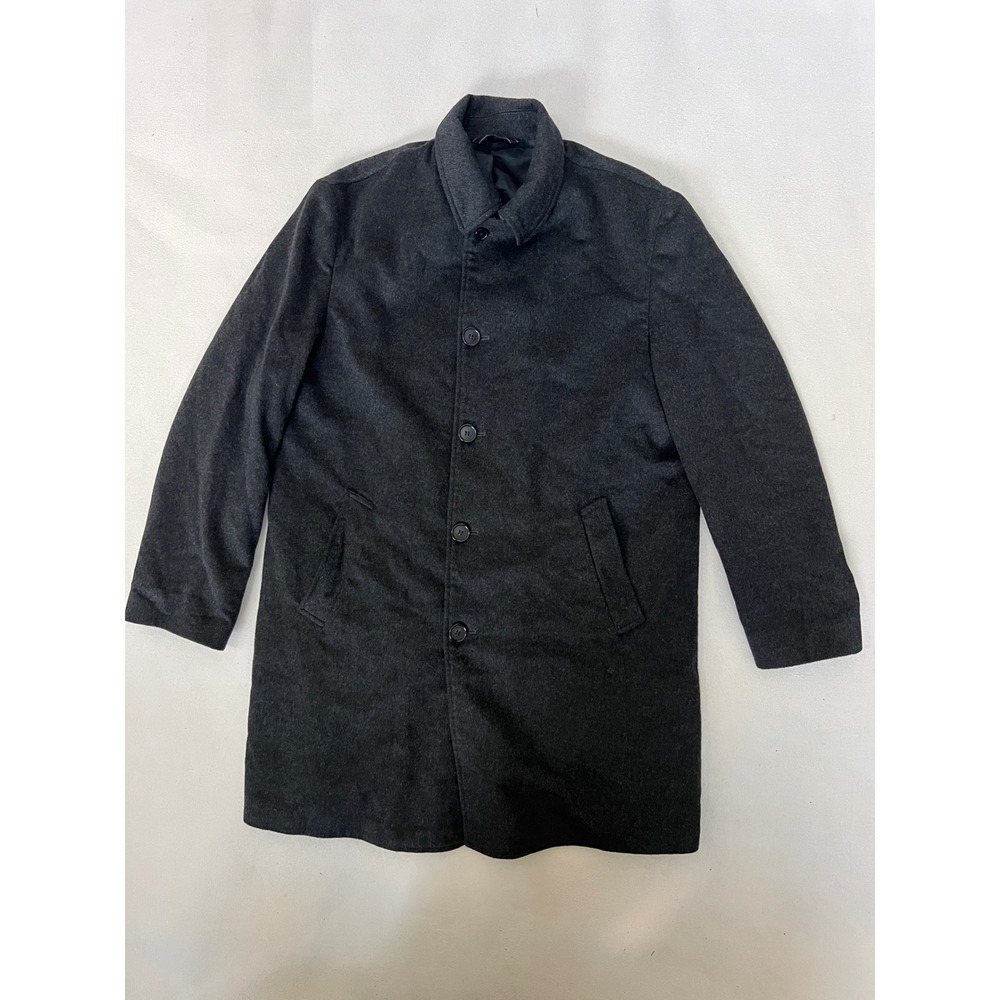 Cardinal of Canada Men's Charcoal Wool Cashmere Blend Overcoat 40R